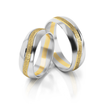 Preview: Stelmach Trauringe Weiss-Gelbgold Eisenhüttenstadt 116